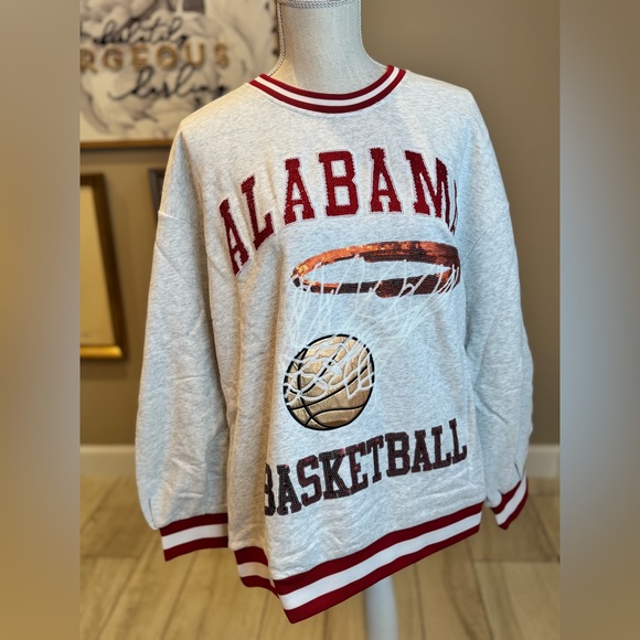 QUEEN OF SPARKLES Tops - New! QUEEN OF SPARKLES Licensed Alabama Basketball Sweatshirt